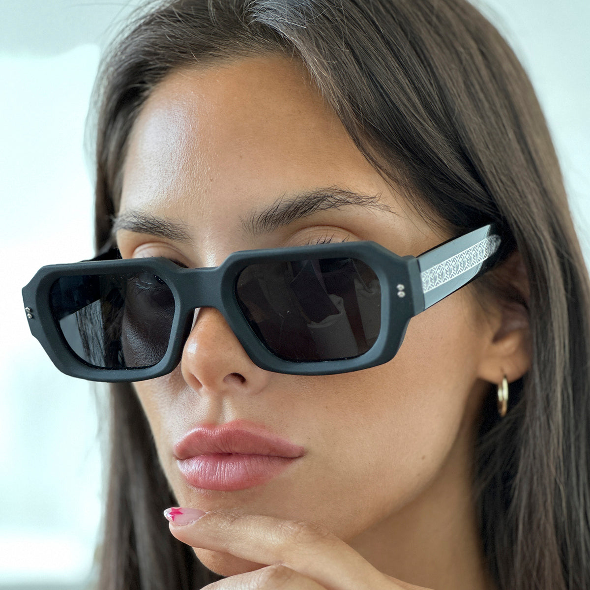 Bronx Negro Mate Lente Gris Polarizado