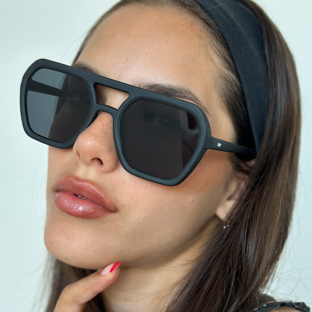 Lyon Negro Mate Lente Verde Polarizado