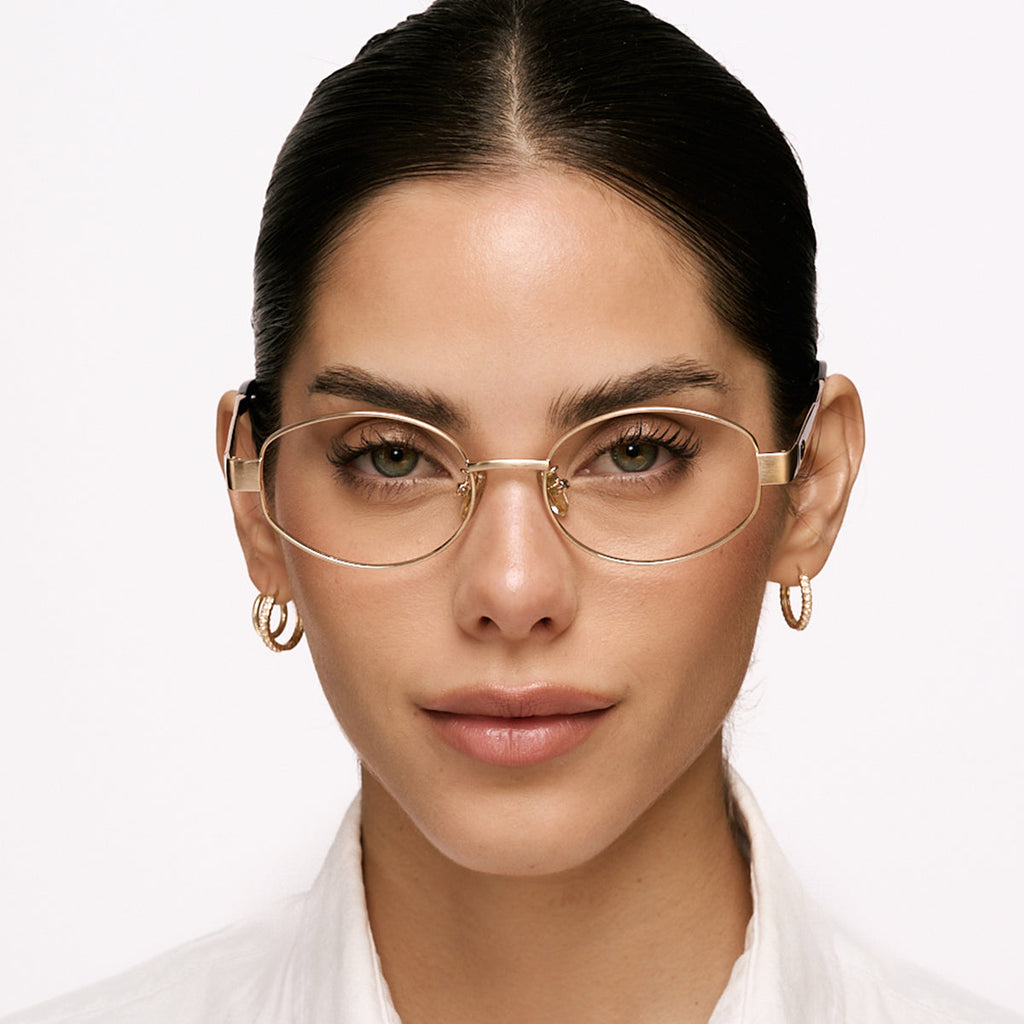 Anteojos Filtro Luz Azul Alaska Dorado