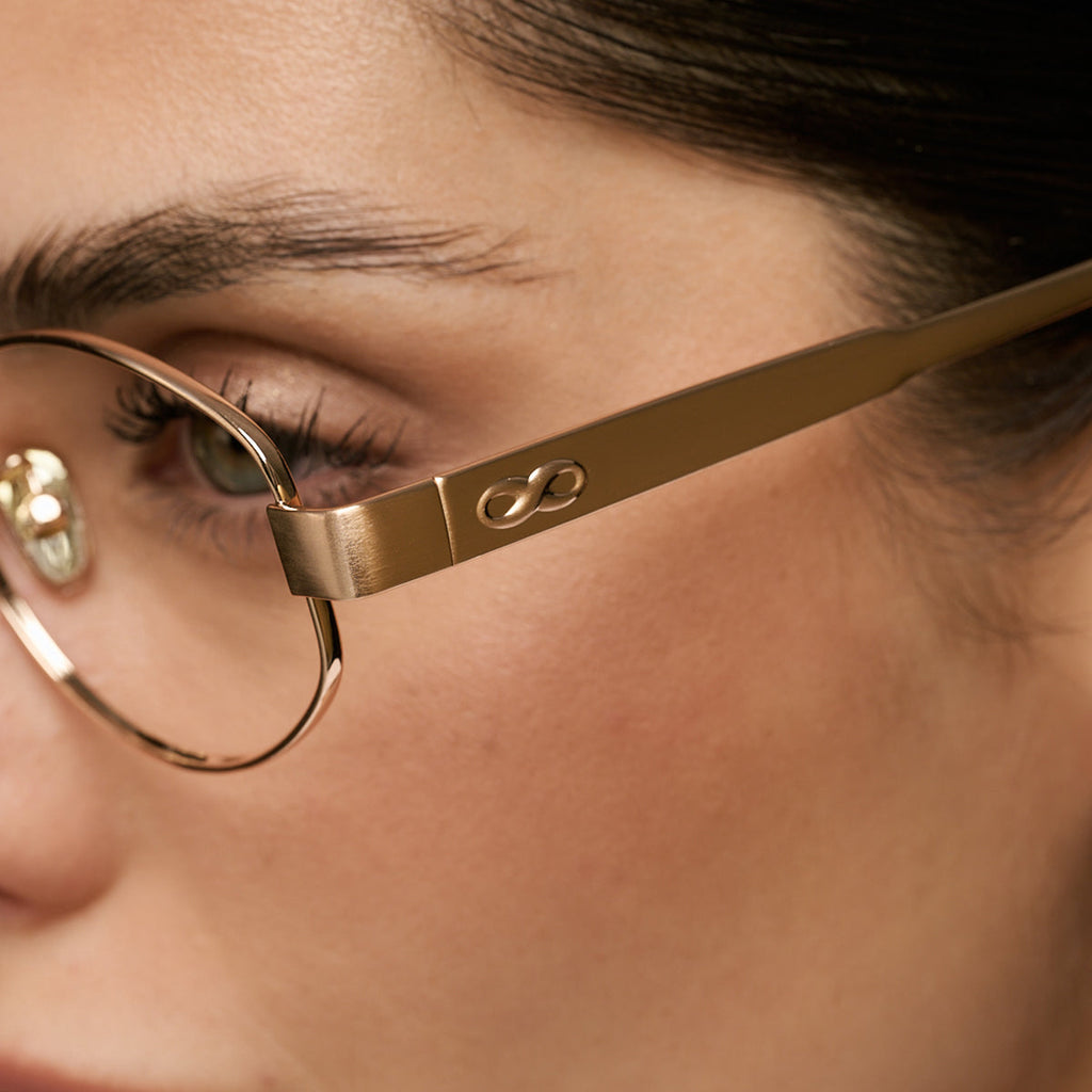 Anteojos Filtro Luz Azul Alaska Dorado