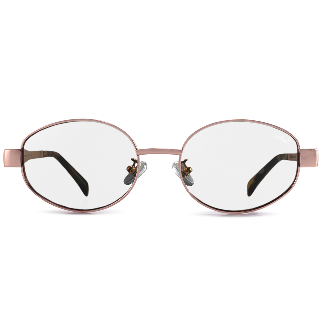 Anteojos Filtro Luz Azul Alaska Dorado Rosado