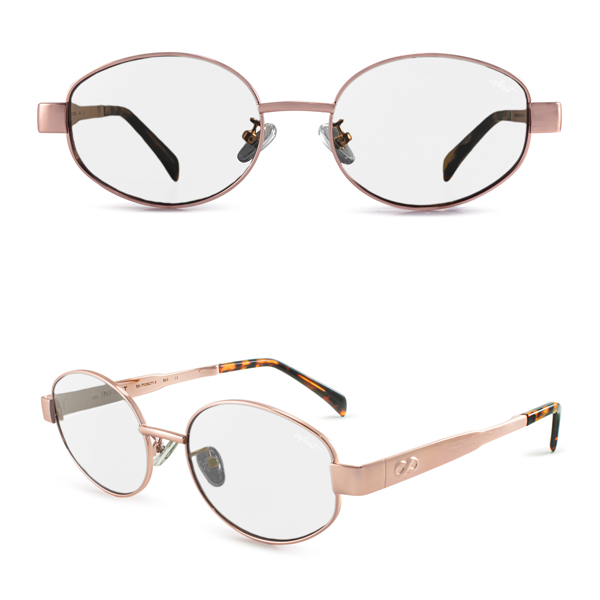 Anteojos Filtro Luz Azul Alaska Dorado Rosado