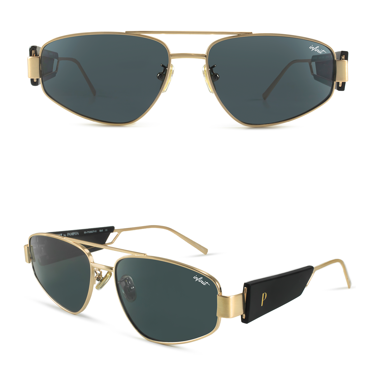 Baku Dorado Lente Gris By Pampita