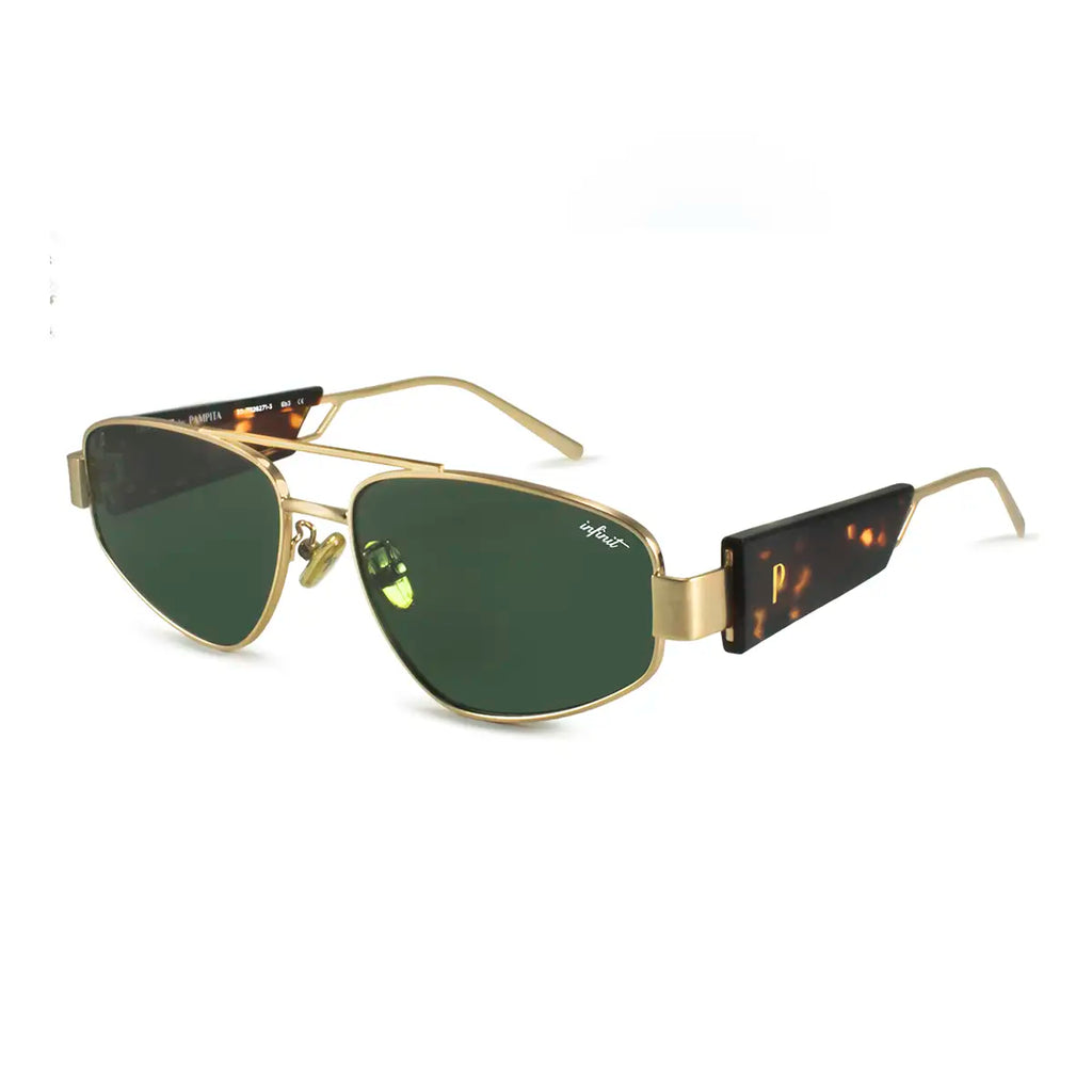 Baku Dorado Lente Verde By Pampita