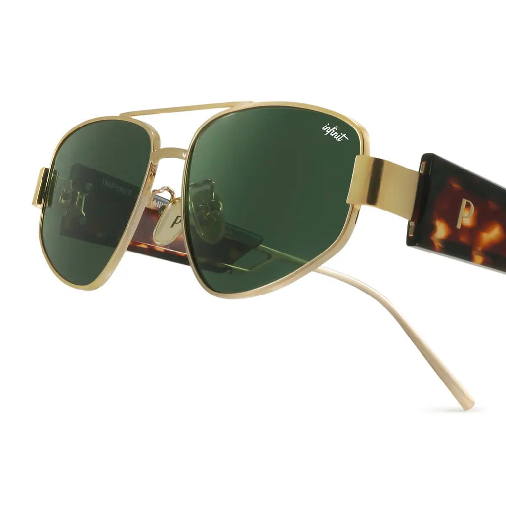 Baku Dorado Lente Verde By Pampita