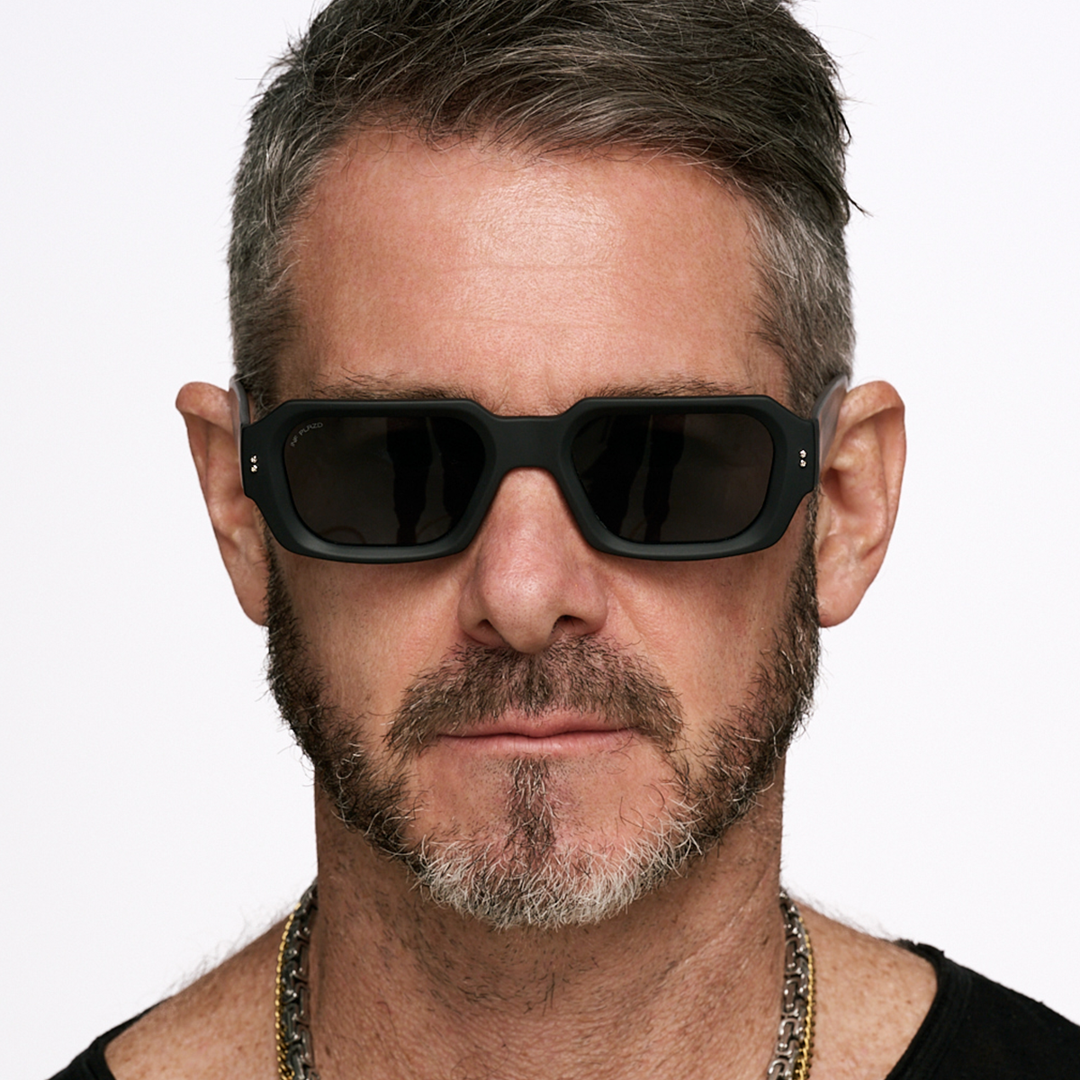 Bronx Negro Mate Lente Gris Polarizado