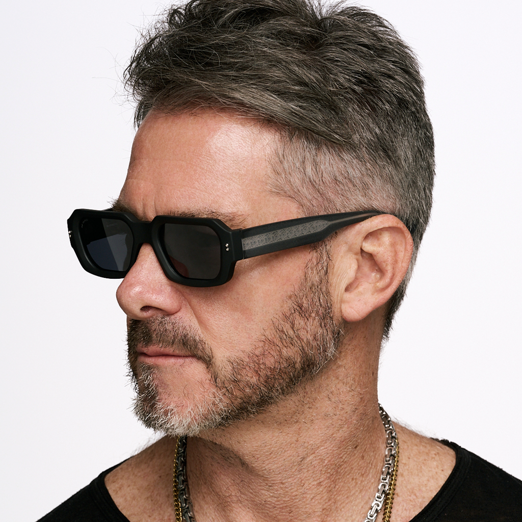 Bronx Negro Mate Lente Gris Polarizado