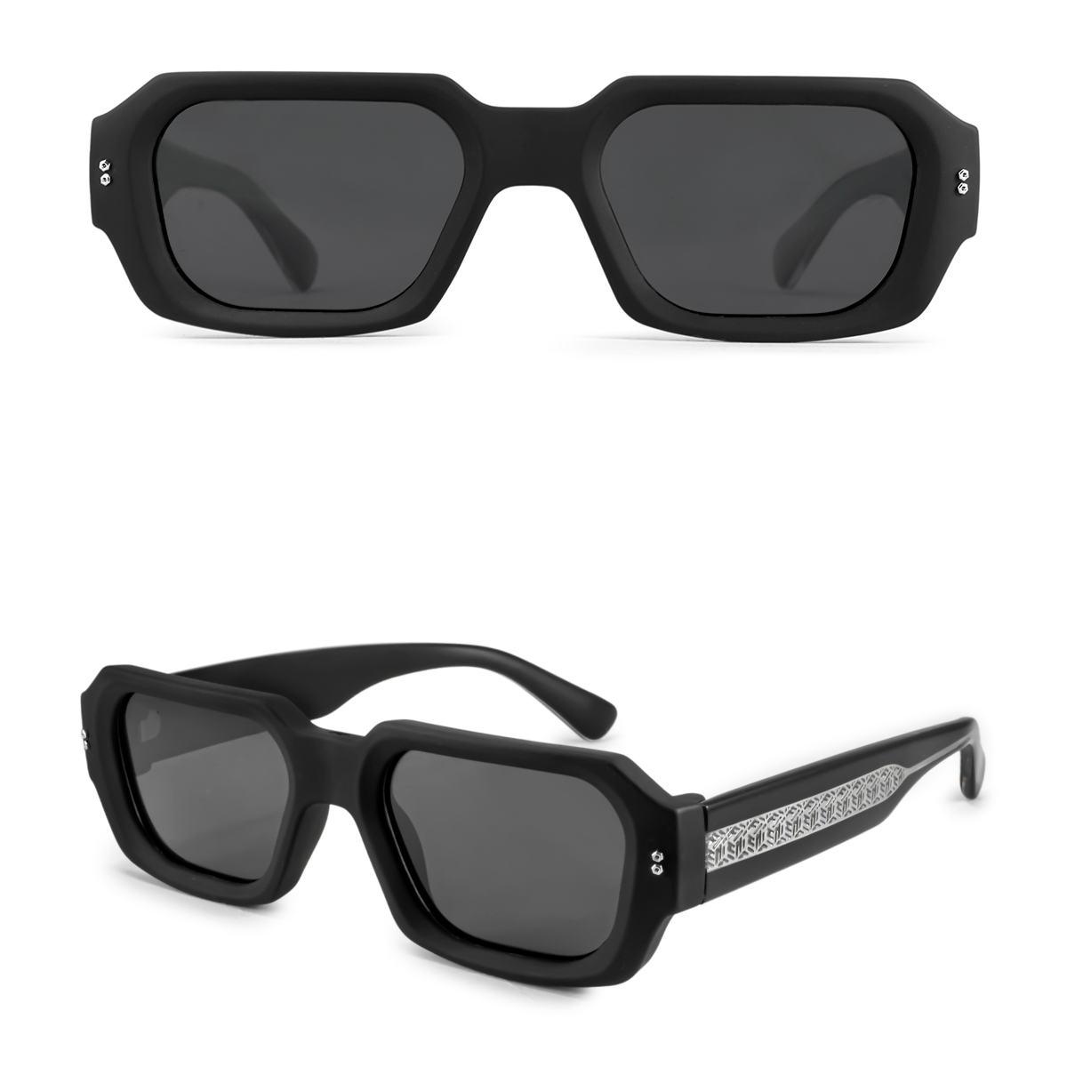 Bronx Negro Mate Lente Gris Polarizado