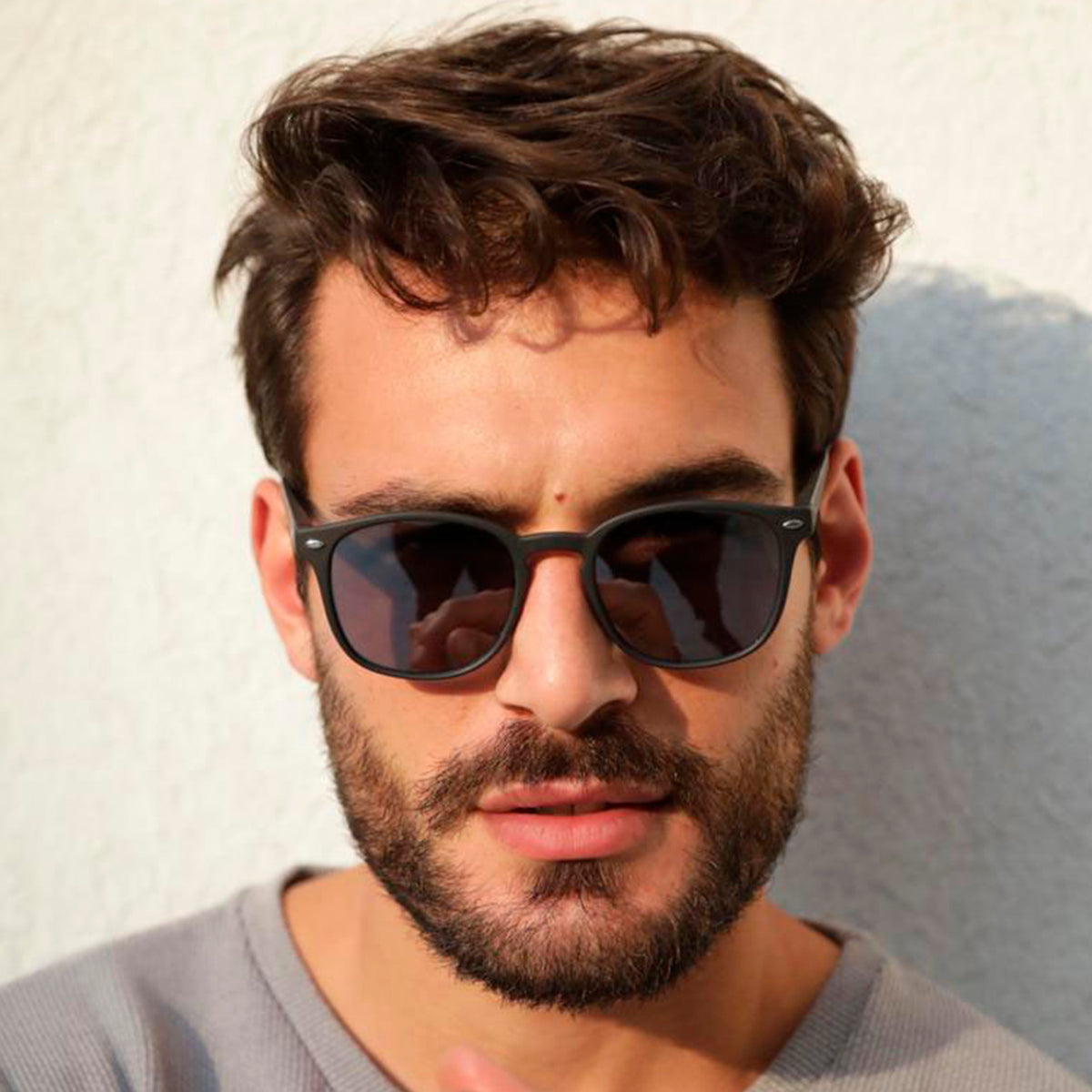 Xenote Negro Mate Lente Gris Polarizado