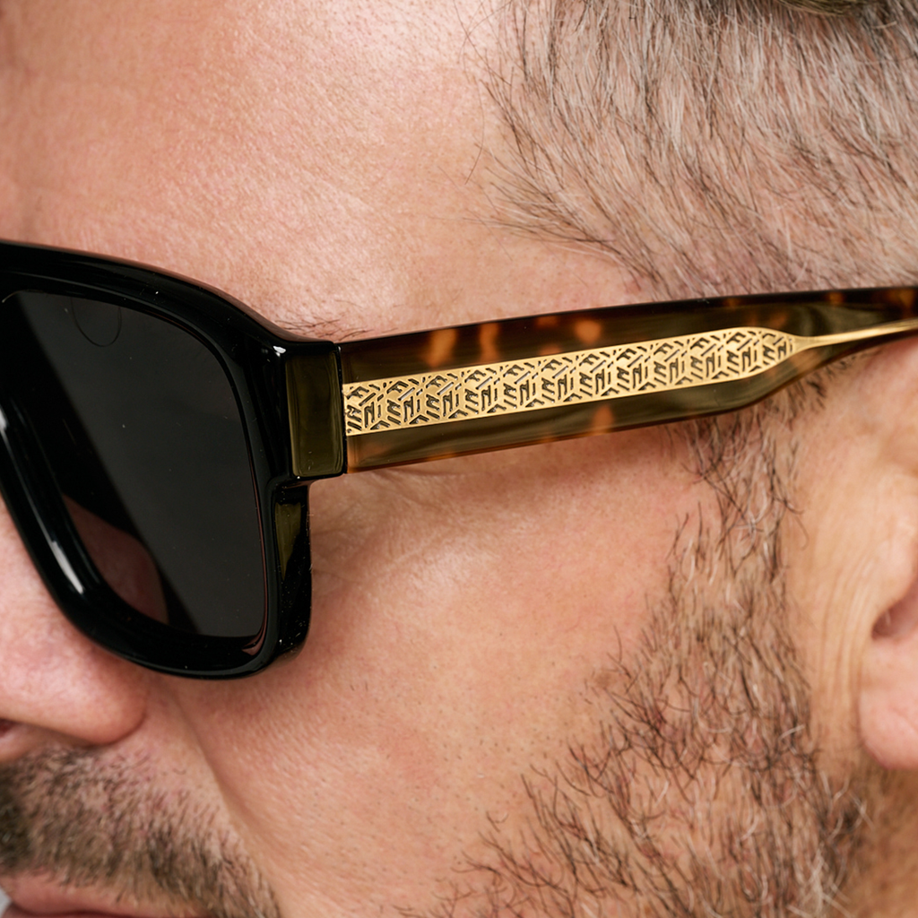 Inflated Negro Carey Lente Gris Polarizado