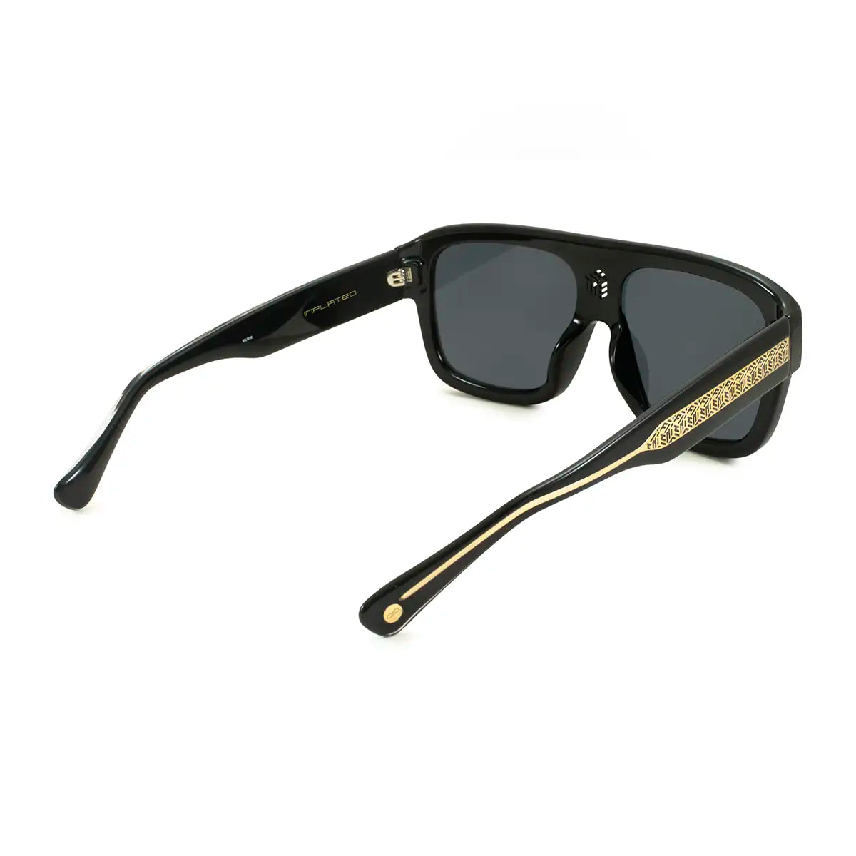 Inflated Negro Brillo Lente Gris Polarizado