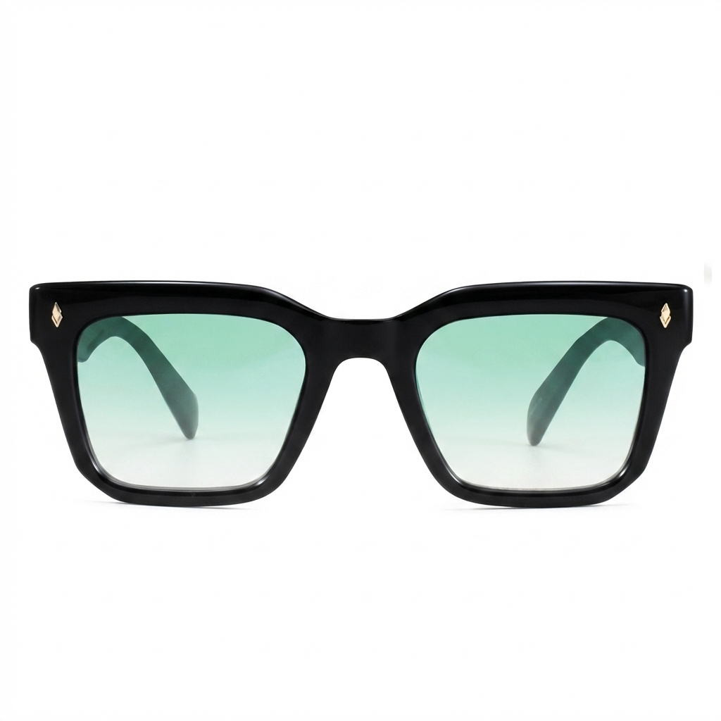 Jacobs Negro Brillo Lente Verde Degrade Eco Sustentable