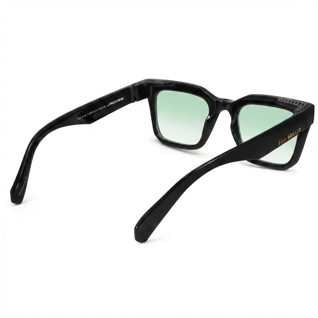 Jacobs Negro Brillo Lente Verde Degrade Eco Sustentable