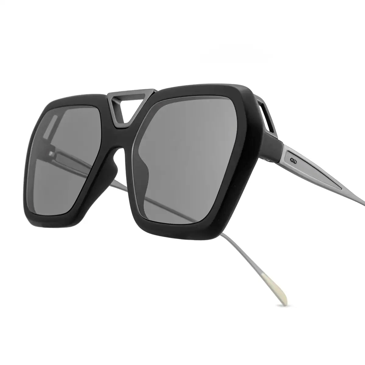 London Negro Mate Lente Gris Polarizado