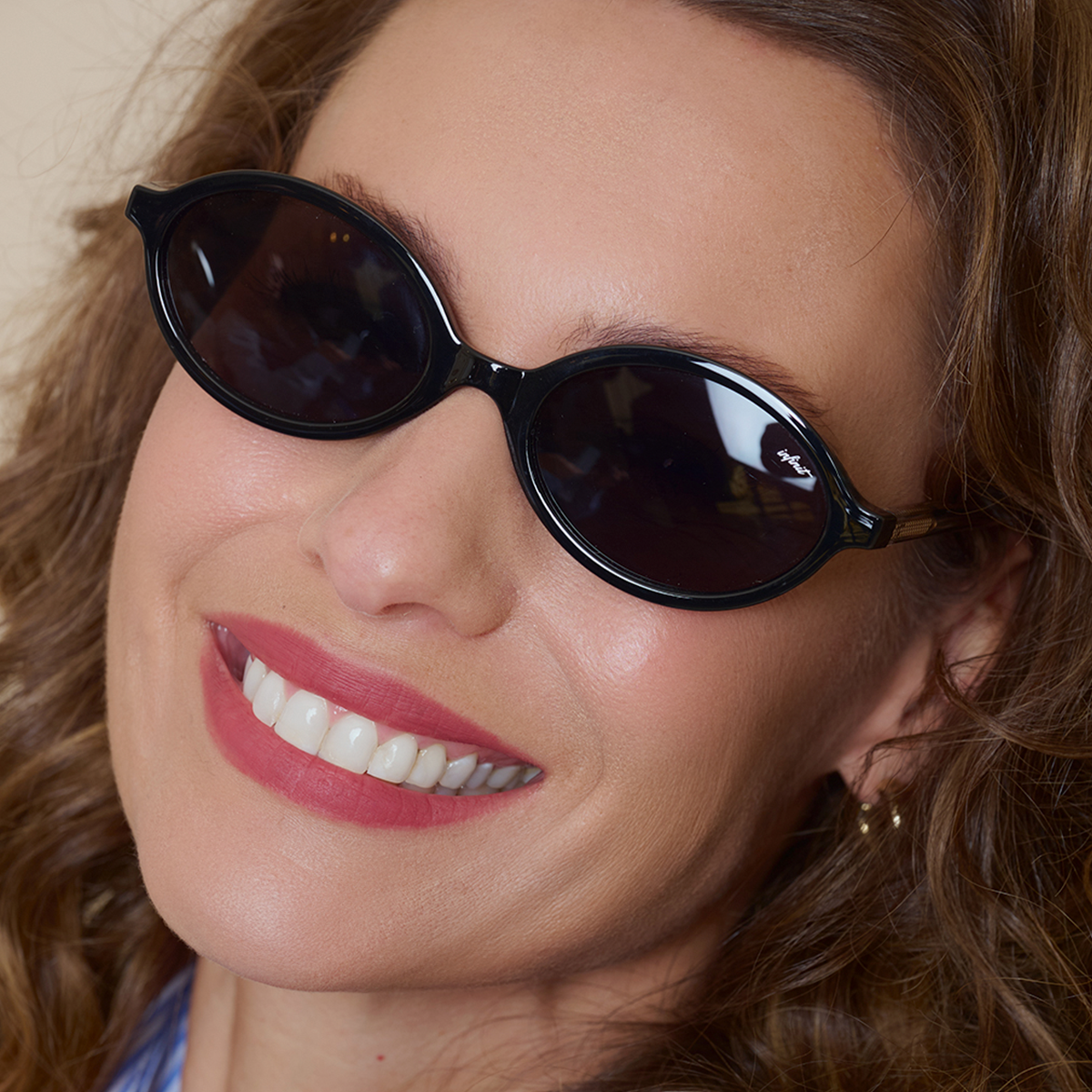 Lumina Negro Brillo Lente Gris By Pampita