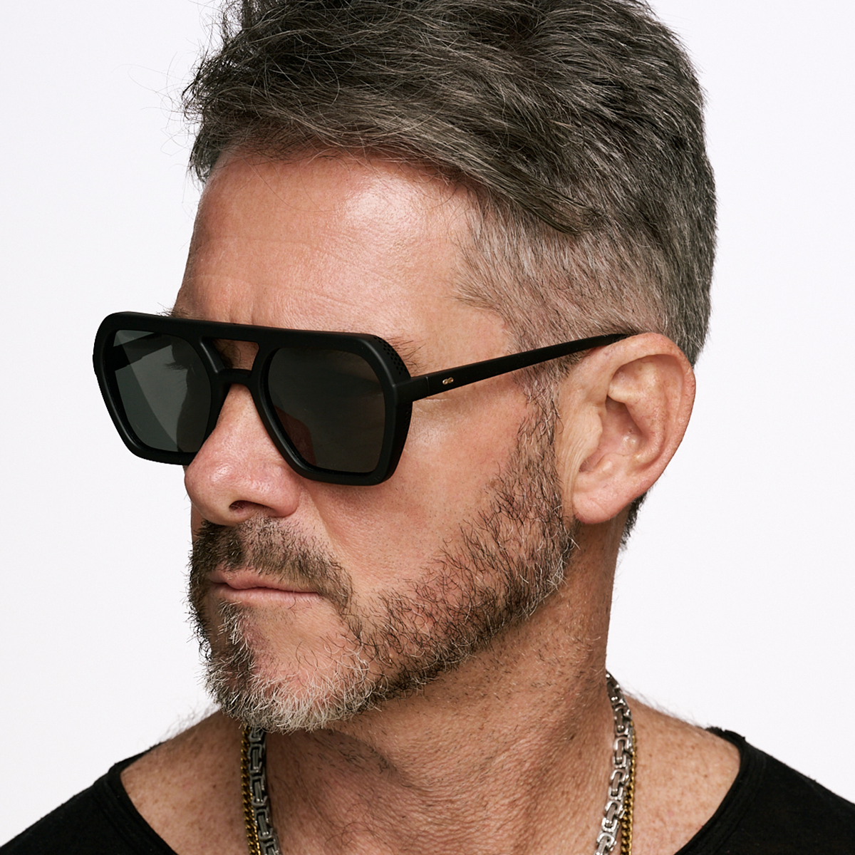 Lyon Negro Mate Lente Verde Polarizado