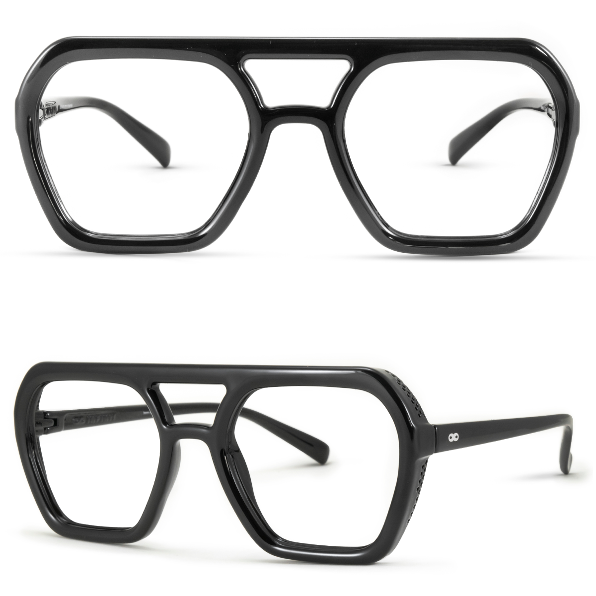 Anteojos Filtro Luz Azul Lyon Negro Brillo