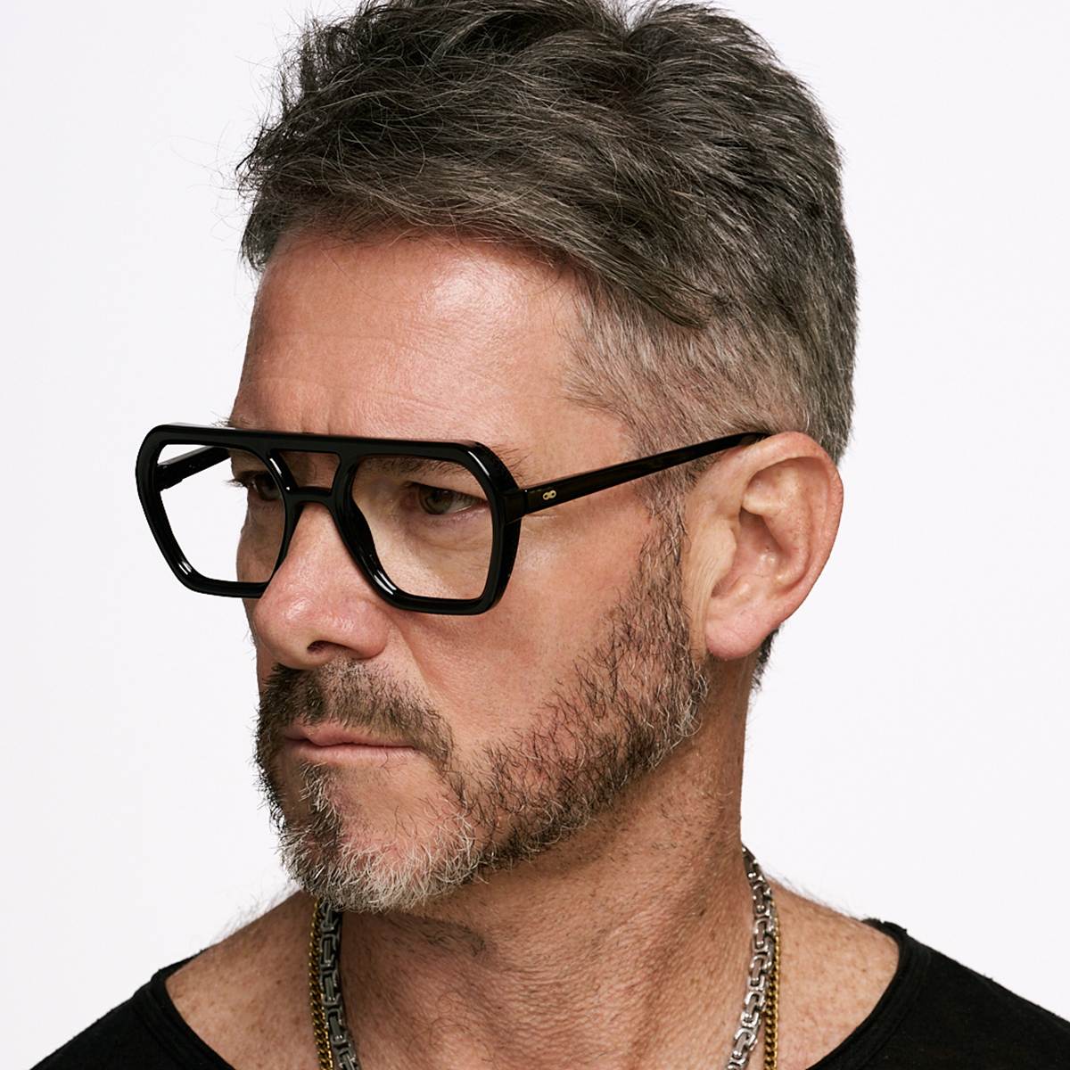 Anteojos Filtro Luz Azul Lyon Negro Brillo