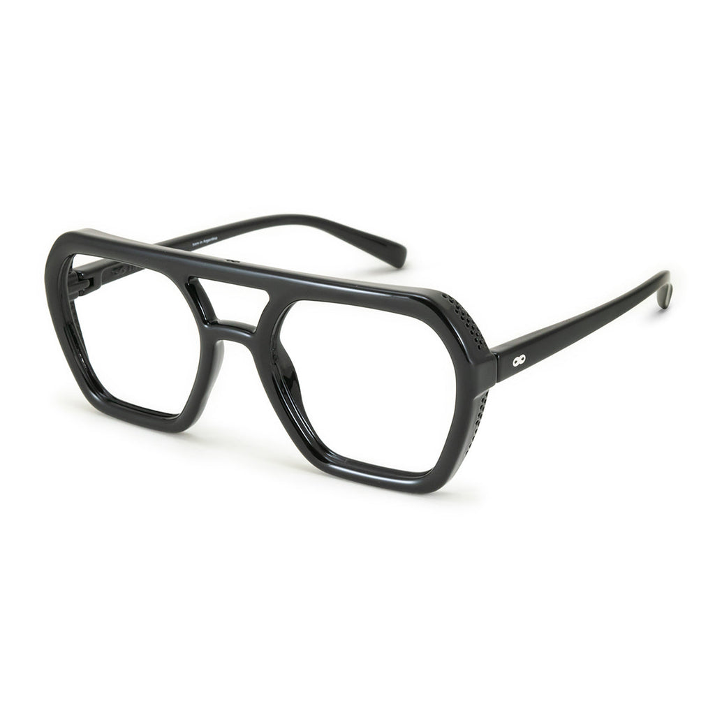 Anteojos Filtro Luz Azul Lyon Negro Brillo