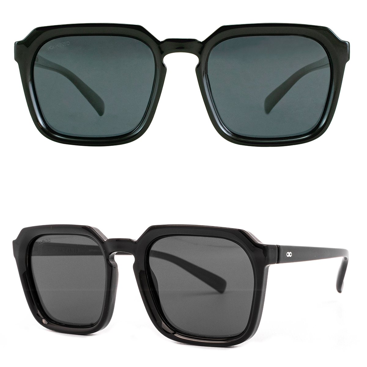 Monaco Negro Brillo Lente Gris Polarizado