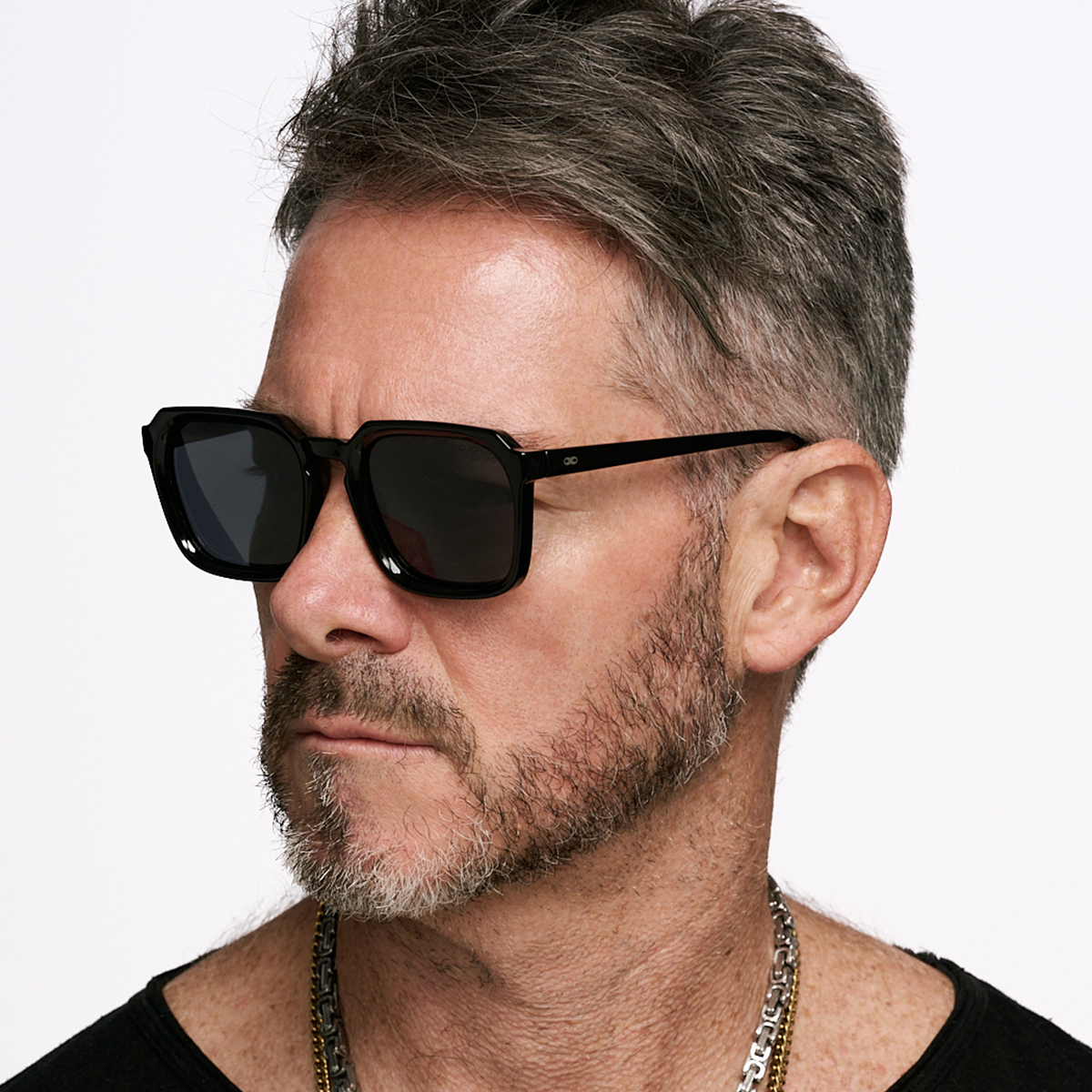 Monaco Negro Brillo Lente Gris Polarizado