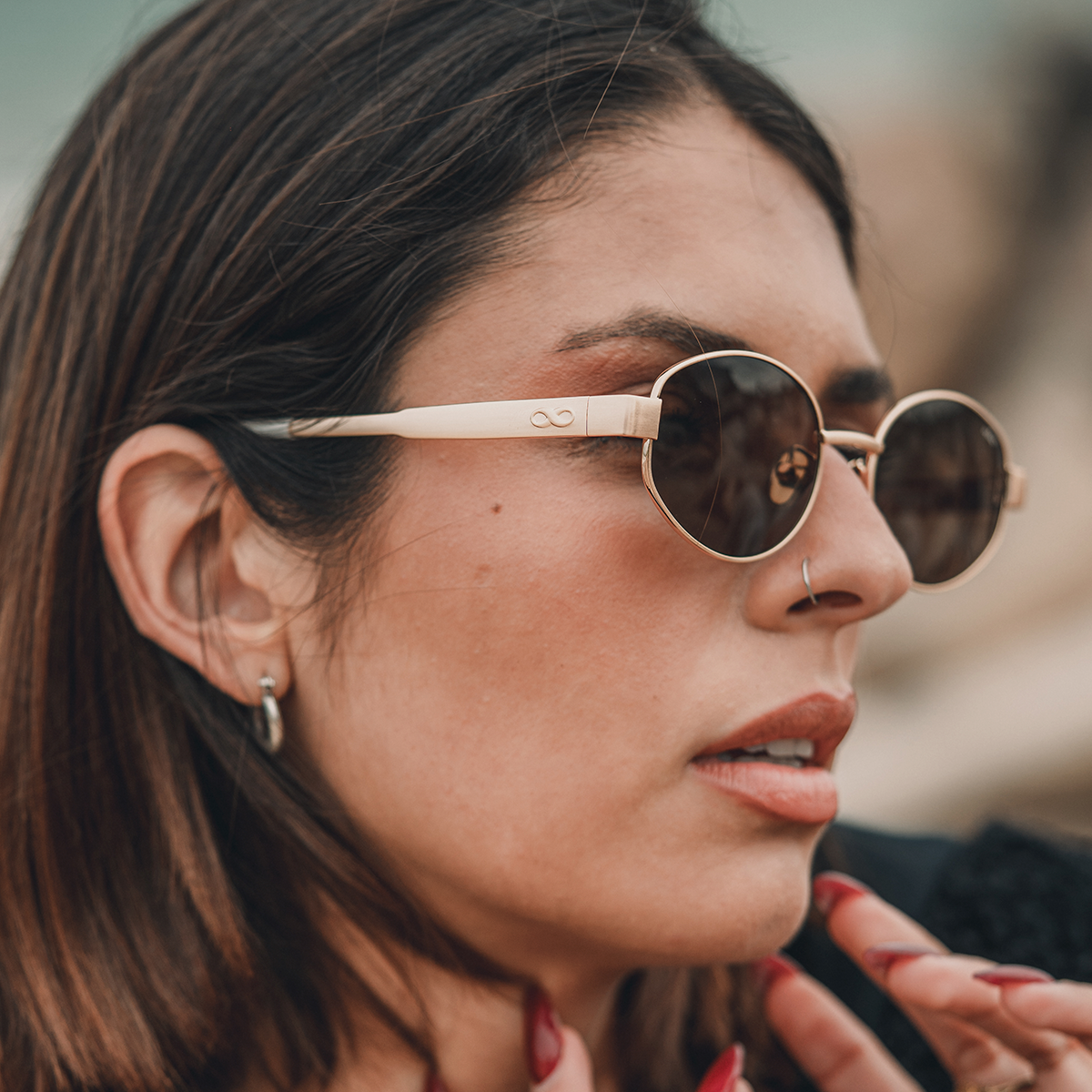 Alaska Dorado Lente Marron