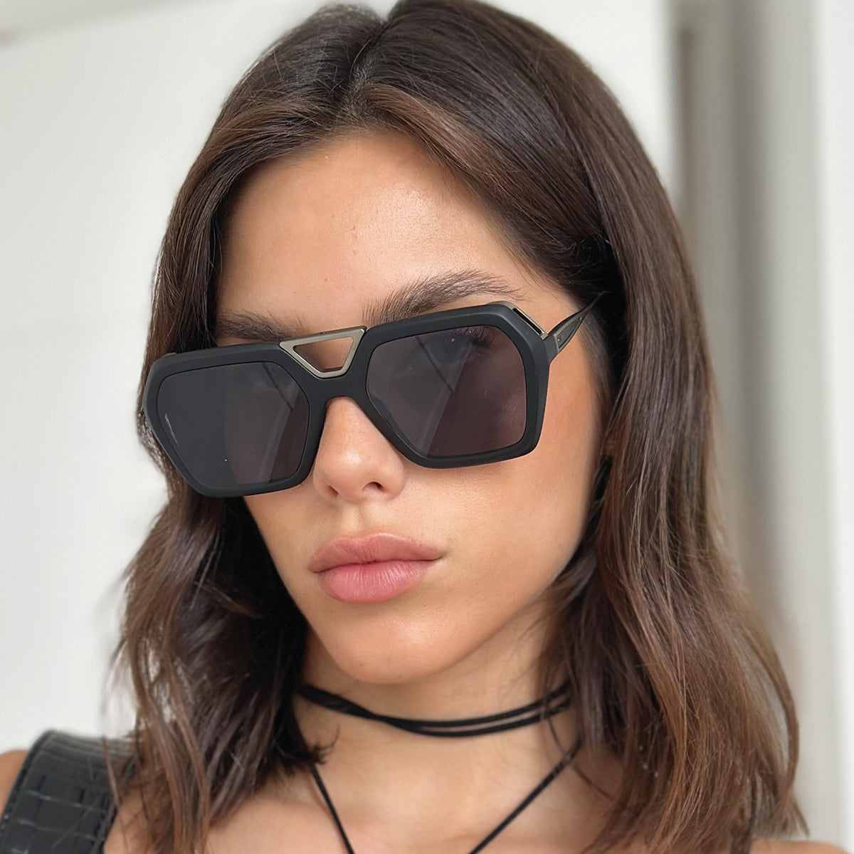 London Negro Mate Lente Gris Polarizado