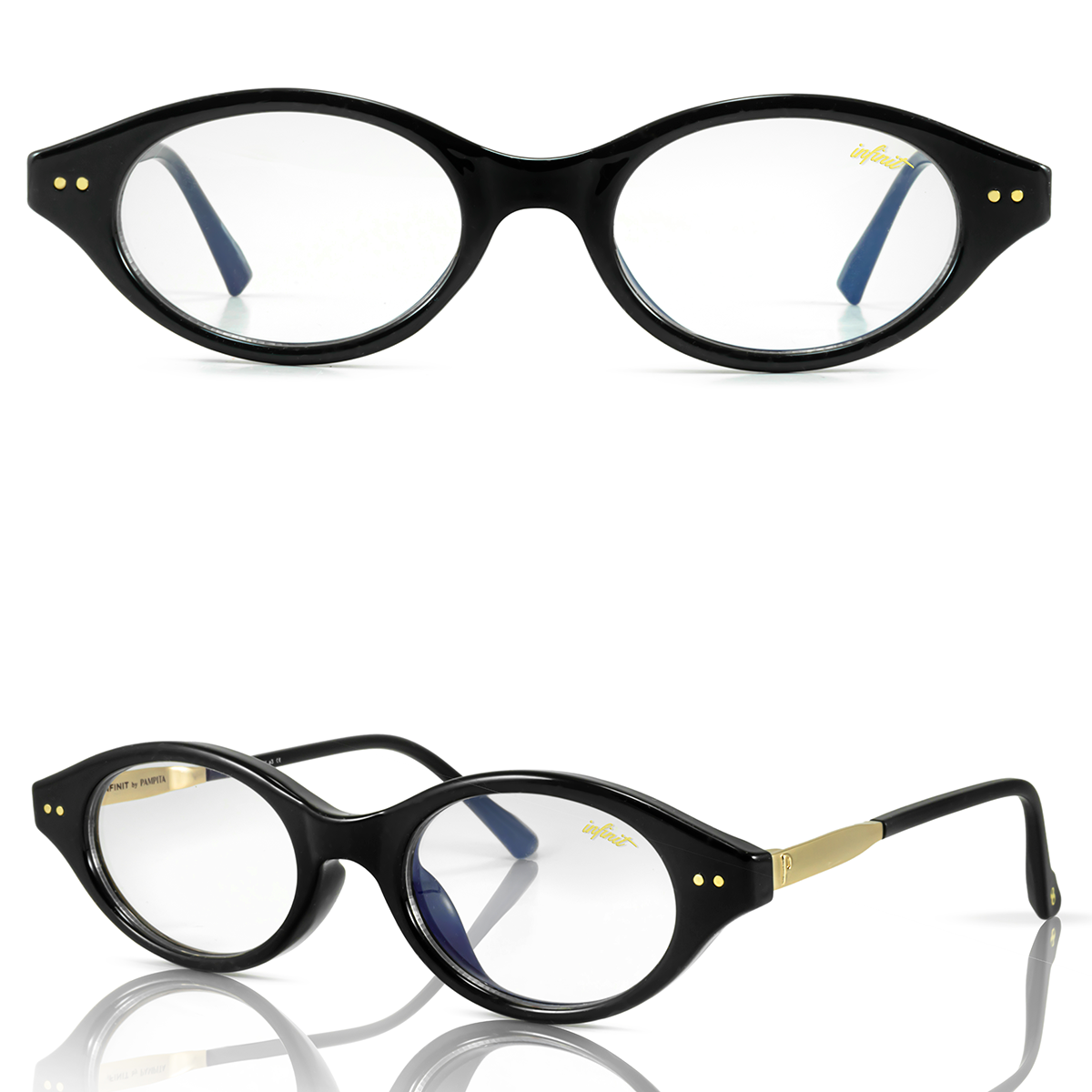Anteojos Filtro Luz Azul Neiva Negro Brillo con Antireflejo By Pampita