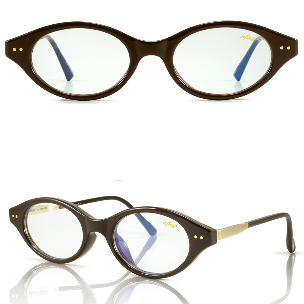Anteojos Filtro Luz Azul Neiva Marron con Antireflejo By Pampita