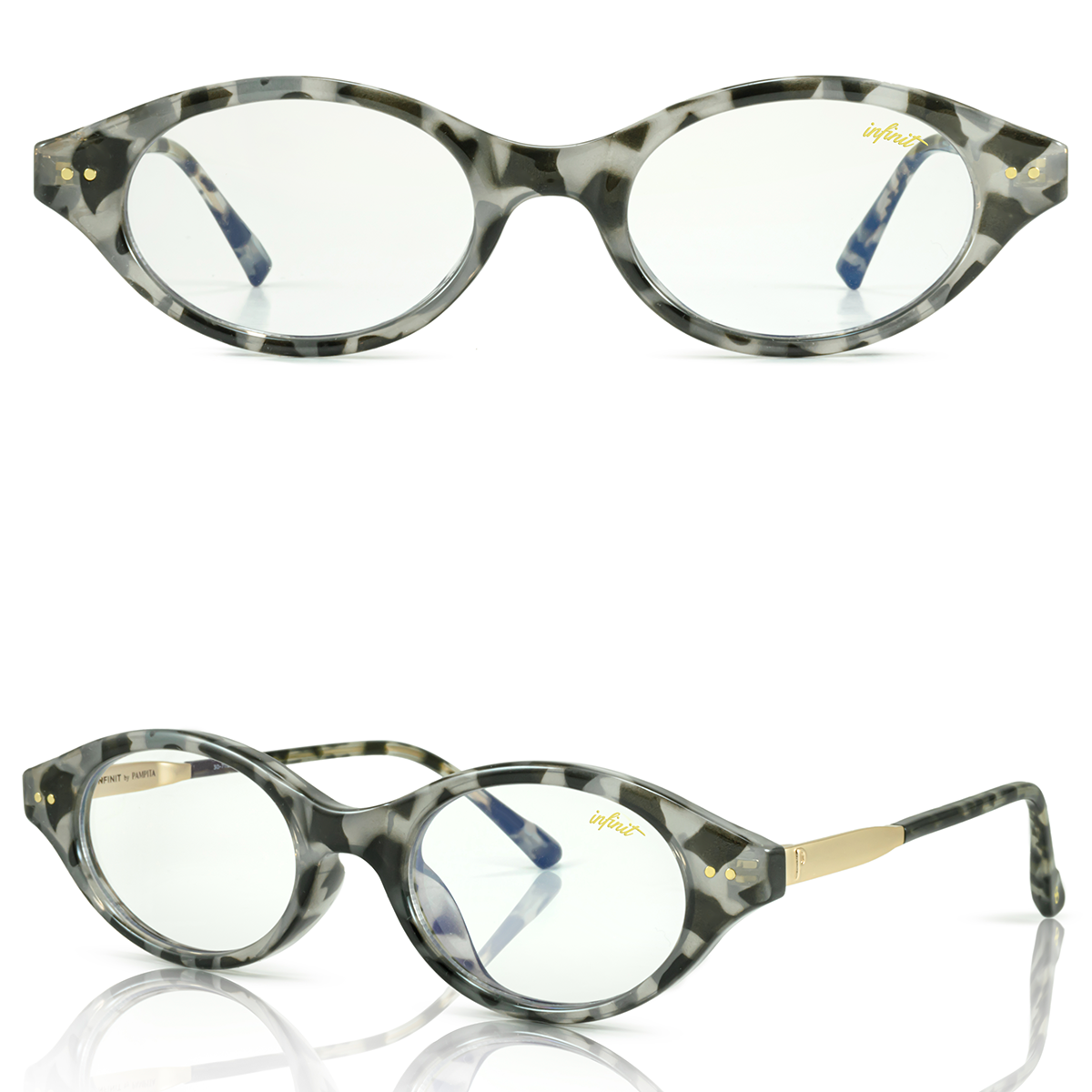 Anteojos Filtro Luz Azul Neiva Carey Gris con Antireflejo By Pampita