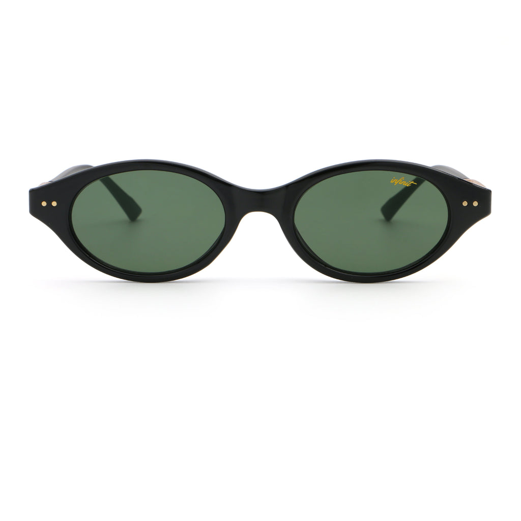 Neiva Negro Brillo Lente Verde By Pampita