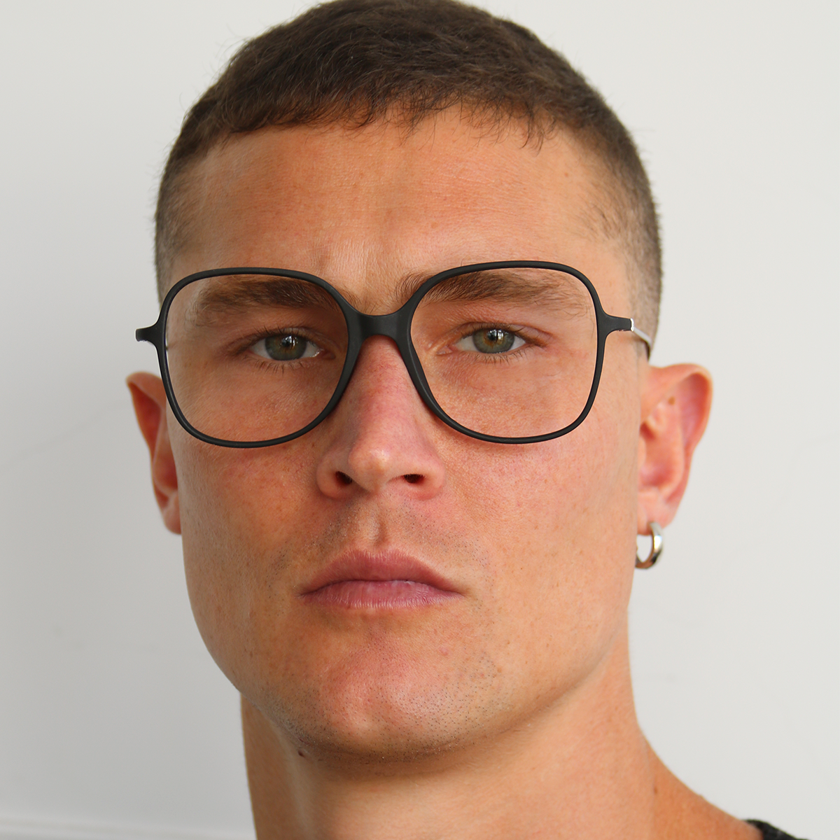 Anteojos Filtro Luz Azul Square Negro Mate